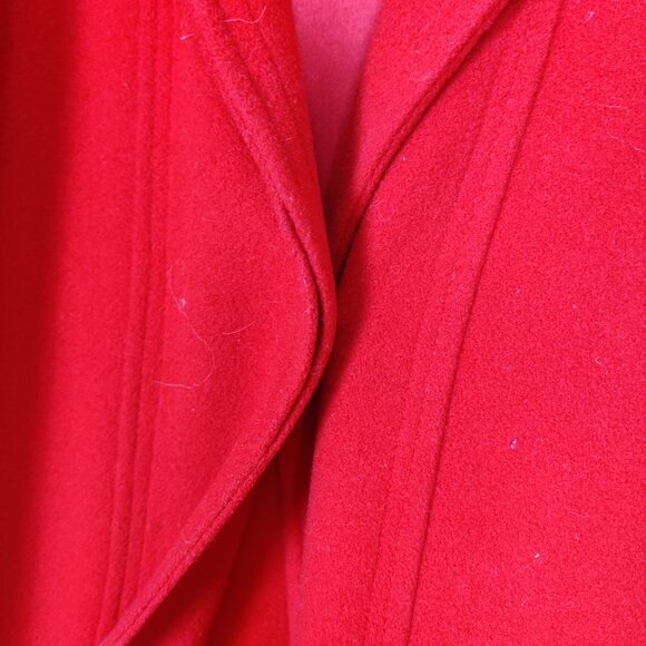 Liptons Women's Blazer Size M Red Wool Cashmere Business Casual Academia Elegant - Picture 14 of 14